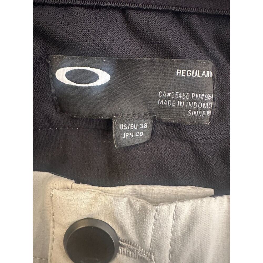 Oakley Golf Pants Casual Chino Regular Fit Flat Front Stretch Gray Men's 38 x 28 - Picture 7 of 15